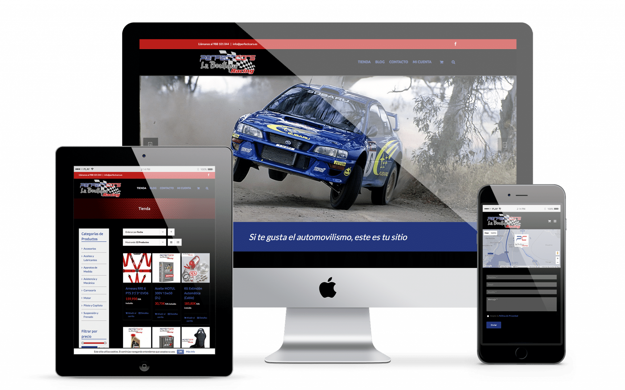 perfect cars la boutique racing - inova3 - Marketing digital desde ourense