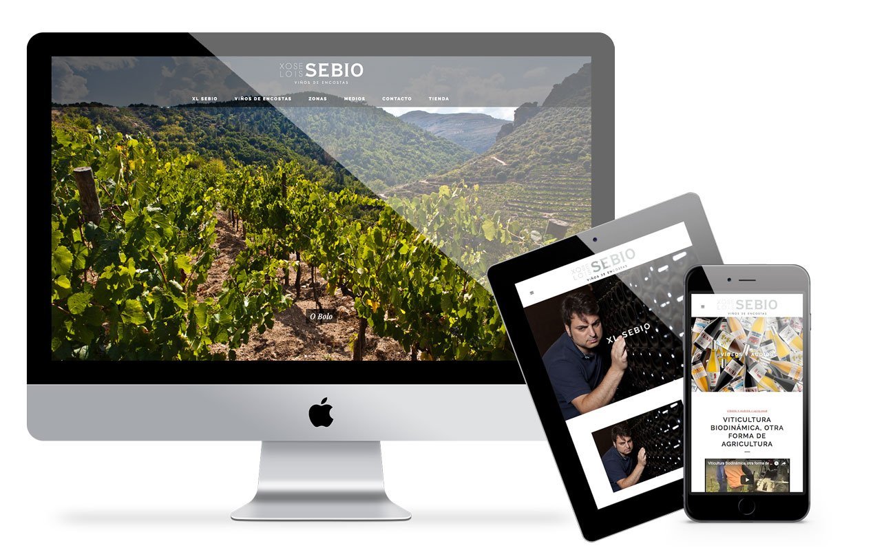 web xose lois sebio vinos de encostas - inova3 - Marketing digital desde ourense