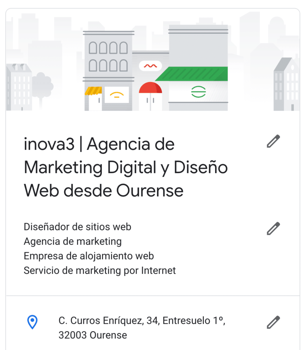 Cómo rellenar título y categoría en Google My Business 2022 - inova3 - Marketing digital desde ourense